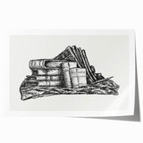 Expressionist Art - Stack of Books and Stationery by Leo Gestel