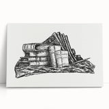 Expressionist Art - Stack of Books and Stationery by Leo Gestel