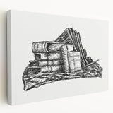 Expressionist Art - Stack of Books and Stationery by Leo Gestel