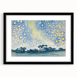 Landscape with Stars - Henri-Edmond Cross Impressionist Night Sky Print