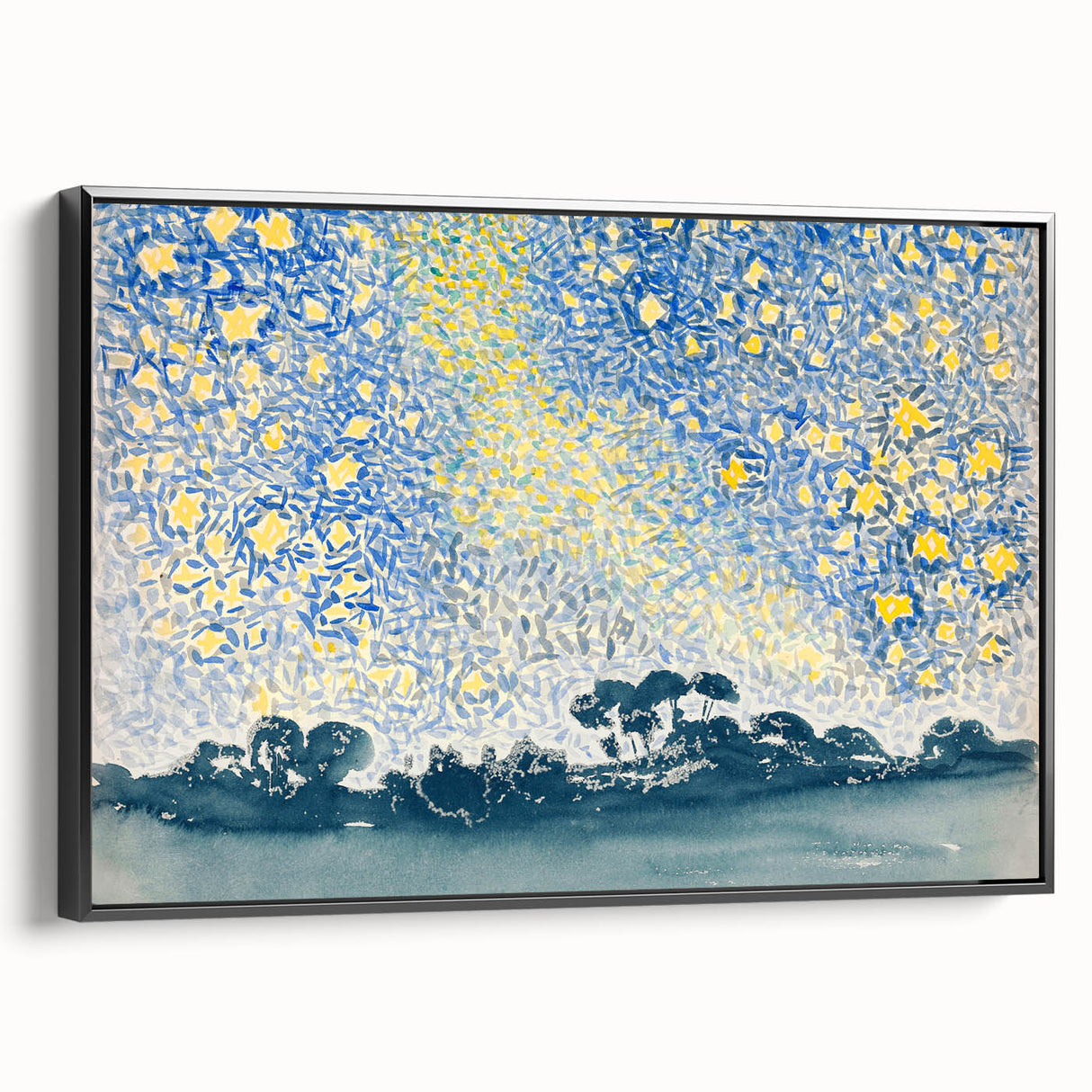 Landscape with Stars - Henri-Edmond Cross Impressionist Night Sky Print