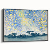 Landscape with Stars - Henri-Edmond Cross Impressionist Night Sky Print