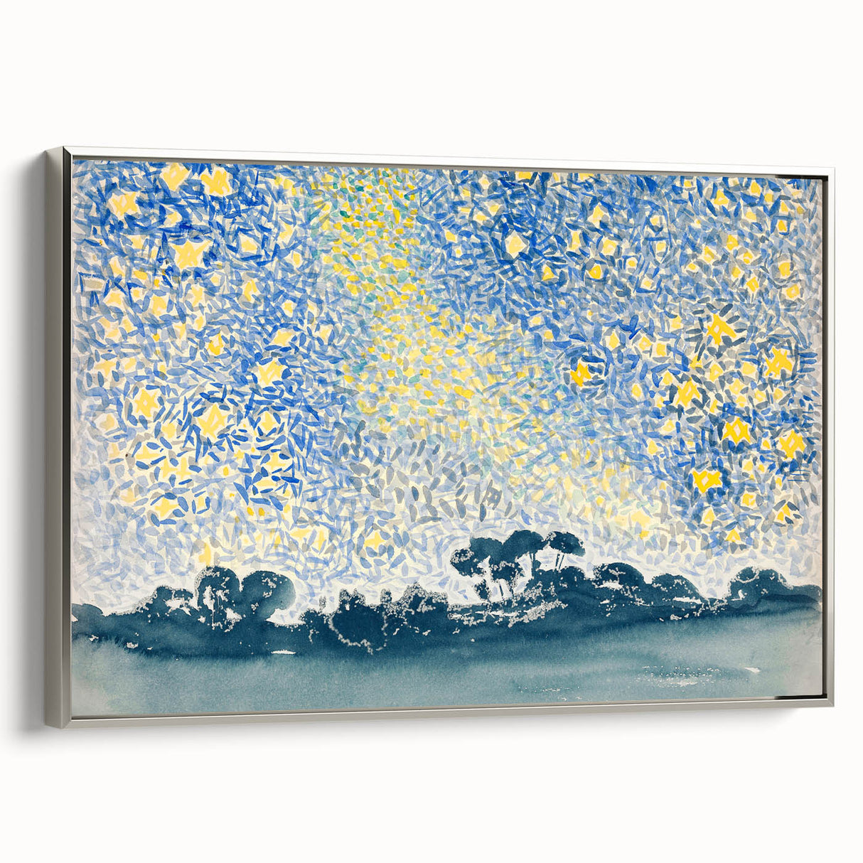 Landscape with Stars - Henri-Edmond Cross Impressionist Night Sky Print