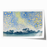 Landscape with Stars - Henri-Edmond Cross Impressionist Night Sky Print