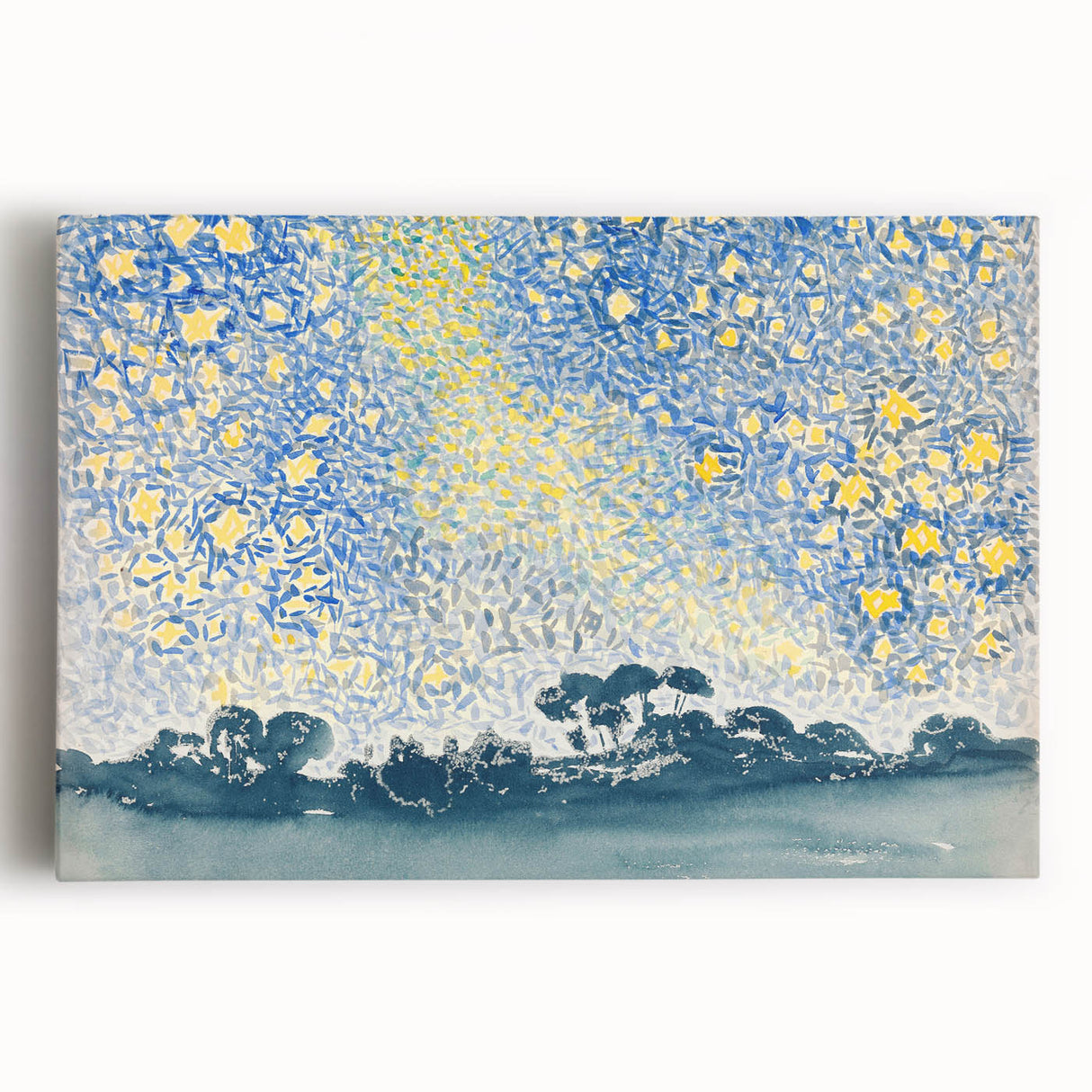 Landscape with Stars - Henri-Edmond Cross Impressionist Night Sky Print