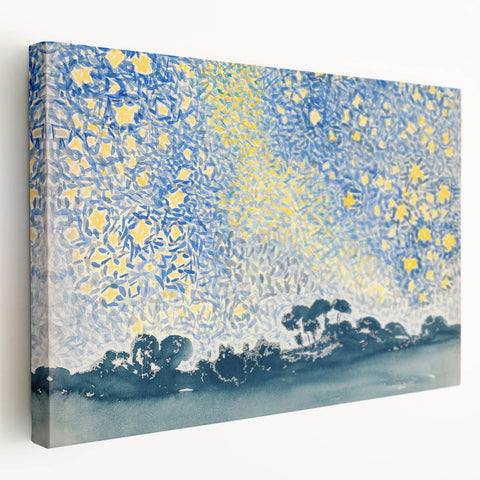 Landscape with Stars - Henri-Edmond Cross Impressionist Night Sky Print