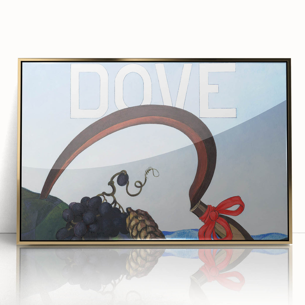 Symbolic Grapes and Sickle Wall Art - Bold Modern Decor for Home
