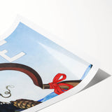 Symbolic Grapes and Sickle Wall Art - Bold Modern Decor for Home