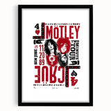 Mötley Crüe Two Minute Tour Poster – Vintage 1989 Concert Art