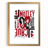 Mötley Crüe Two Minute Tour Poster – Vintage 1989 Concert Art