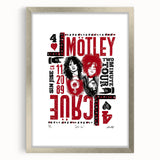 Mötley Crüe Two Minute Tour Poster – Vintage 1989 Concert Art