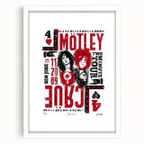 Mötley Crüe Two Minute Tour Poster – Vintage 1989 Concert Art