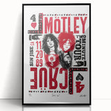 Mötley Crüe Two Minute Tour Poster – Vintage 1989 Concert Art