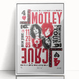Mötley Crüe Two Minute Tour Poster – Vintage 1989 Concert Art