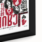 Mötley Crüe Two Minute Tour Poster – Vintage 1989 Concert Art