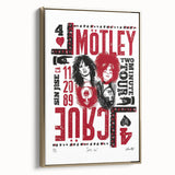 Mötley Crüe Two Minute Tour Poster – Vintage 1989 Concert Art