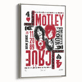 Mötley Crüe Two Minute Tour Poster – Vintage 1989 Concert Art