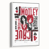 Mötley Crüe Two Minute Tour Poster – Vintage 1989 Concert Art