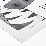 Kids Room Art Prints - Be Unique Zebra Wall Art for Girls' Bedrooms