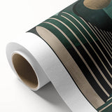 Abstract minimalist wall art on rolled canvas, showcasing soft pastel colors and geometric shapes, perfect for modern home decor. Packaged securely in a cardboard tube.