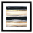 Minimalist Abstract Wall Art – Black, Beige & Gold Canvas Print