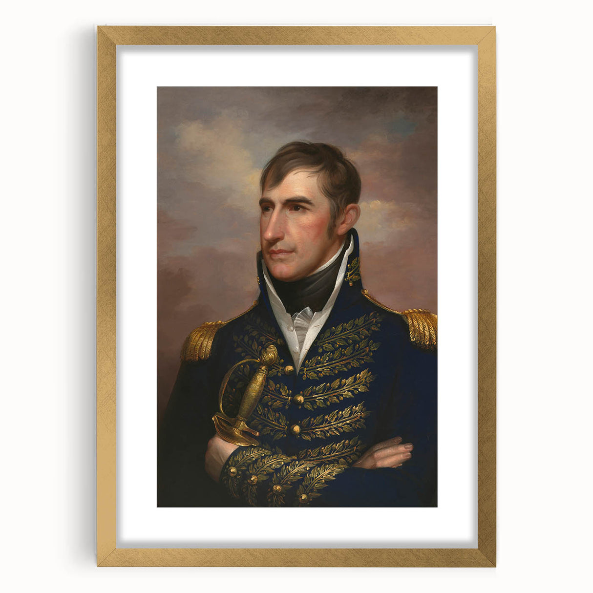 Baroque Military Portrait Wall Art – Commanding Elegance