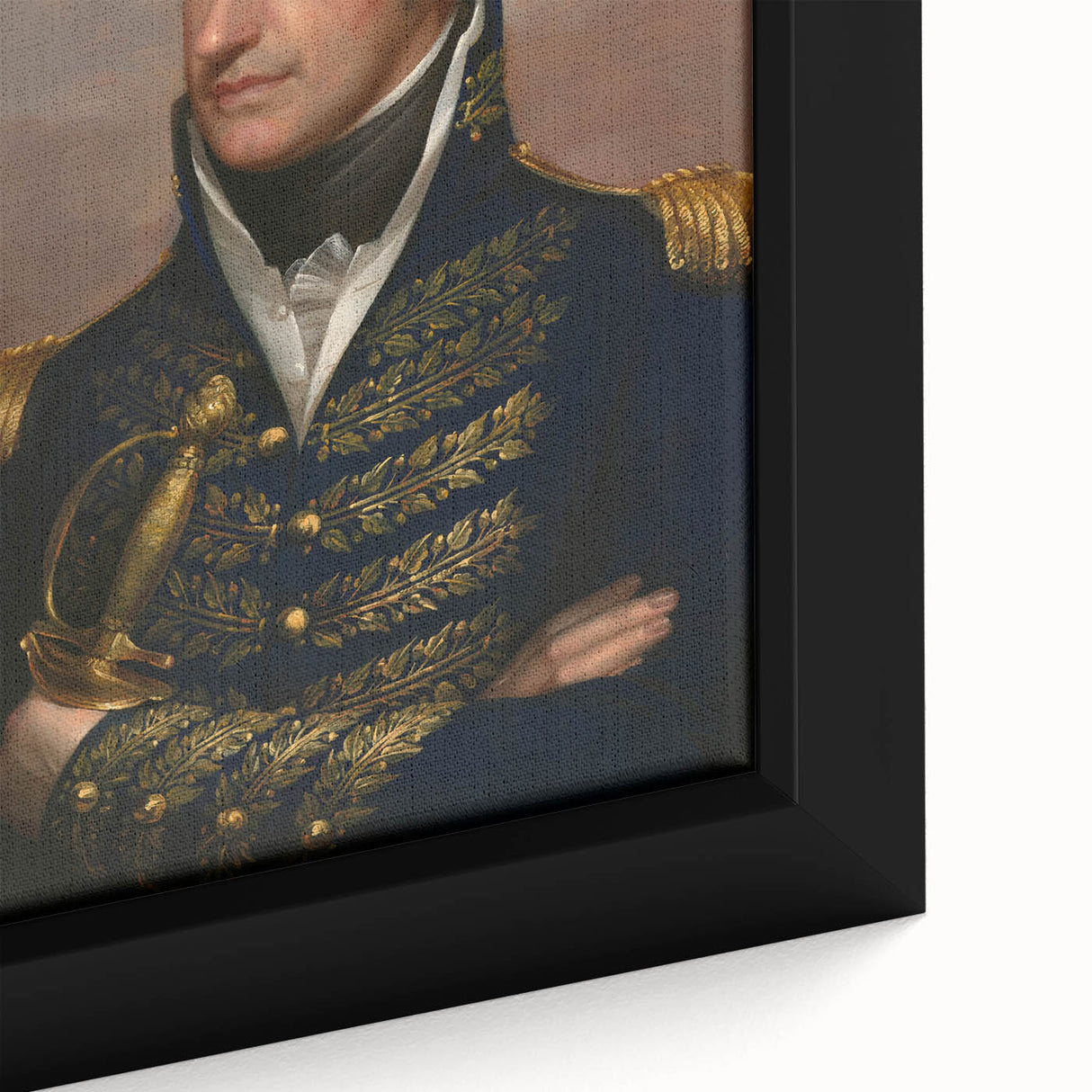 Baroque Military Portrait Wall Art – Commanding Elegance
