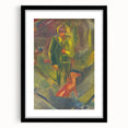 Expressionist Art - Standing Hunter with a Dog by Arnold Peter Weisz-Kubínčan