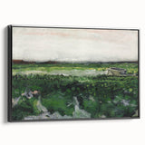 Impressionist Landscape Wall Art - Vincent van Gogh's Green Fields Print