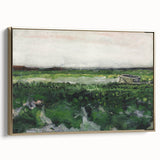 Impressionist Landscape Wall Art - Vincent van Gogh's Green Fields Print
