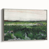 Impressionist Landscape Wall Art - Vincent van Gogh's Green Fields Print