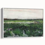 Impressionist Landscape Wall Art - Vincent van Gogh's Green Fields Print