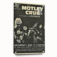 Mötley Crüe 1980s Concert Poster - Vintage Rock Wall Art