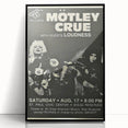 Mötley Crüe 1980s Concert Poster - Vintage Rock Wall Art