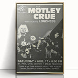 Mötley Crüe 1980s Concert Poster - Vintage Rock Wall Art