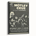 Mötley Crüe 1980s Concert Poster - Vintage Rock Wall Art
