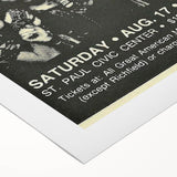 Mötley Crüe 1980s Concert Poster - Vintage Rock Wall Art