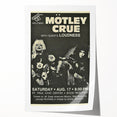 Mötley Crüe 1980s Concert Poster - Vintage Rock Wall Art