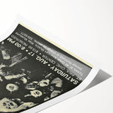 Mötley Crüe 1980s Concert Poster - Vintage Rock Wall Art