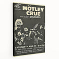 Mötley Crüe 1980s Concert Poster - Vintage Rock Wall Art