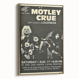 Mötley Crüe 1980s Concert Poster - Vintage Rock Wall Art