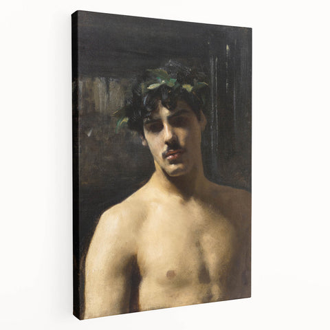 Realistic Wall Art - Man Wearing Laurels by John Singer Sargent - Classical Portrait