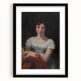 Romanticism Art - Portrait of Mary Freer on Historical Canvas
