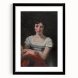 Romanticism Art - Portrait of Mary Freer on Historical Canvas