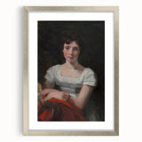 Romanticism Art - Portrait of Mary Freer on Historical Canvas