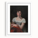 Romanticism Art - Portrait of Mary Freer on Historical Canvas