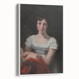 Romanticism Art - Portrait of Mary Freer on Historical Canvas