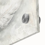 Elegant Dining Room Wall Art - Modern Feather Canvas & Framed Print