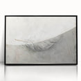 Elegant Dining Room Wall Art - Modern Feather Canvas & Framed Print