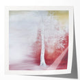 Abstract floral design print mockup showcasing a glossy finish, featuring vibrant colors and intricate patterns, ideal for home decor or art displays.